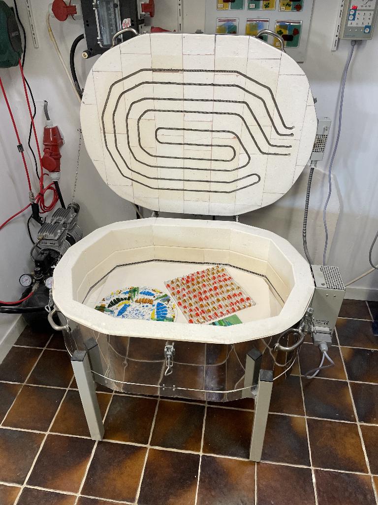 Glasoven 90L met Bentrup besturing, Hobby en Vrije tijd, Pottenbakken, Ophalen, Zo goed als nieuw