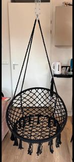 Hangstoel met ketting, Ophalen, Zwart, Zo goed als nieuw, Eén