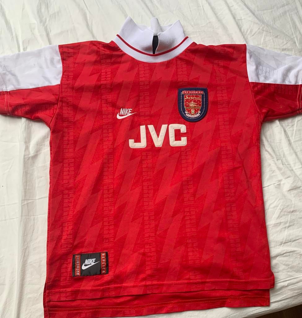 Vintage Arsenal Thuisshirt 1994/1995 - Maat XS, Ophalen of Verzenden, Gedragen, Maat 46 (S) of kleiner, Rood