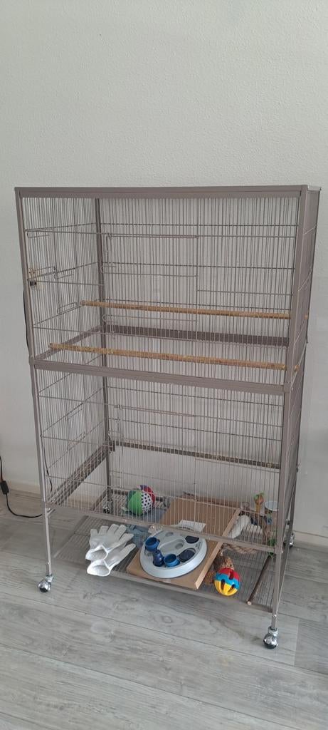 Kamervoliere, Dieren en Toebehoren, Ophalen of Verzenden, Hout, Vogelkooi