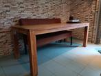 Teakhouten eettafel groot, Huis en Inrichting, Tafels | Eettafels, Ophalen, Gebruikt, 100 tot 150 cm, 200 cm of meer