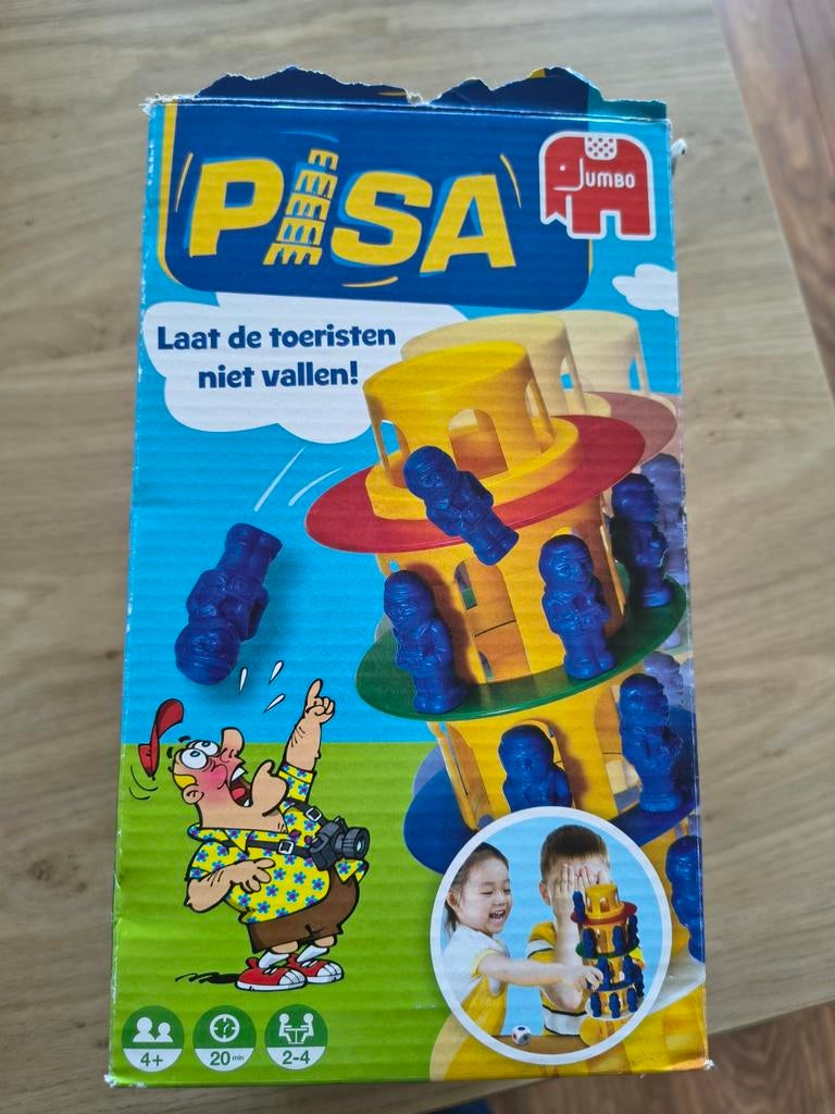 Jumbo Pisa Spel: Nostalgisch Balansspel voor het Hele Gezin, Drie of vier spelers, Ophalen of Verzenden, Gebruikt, Jumbo
