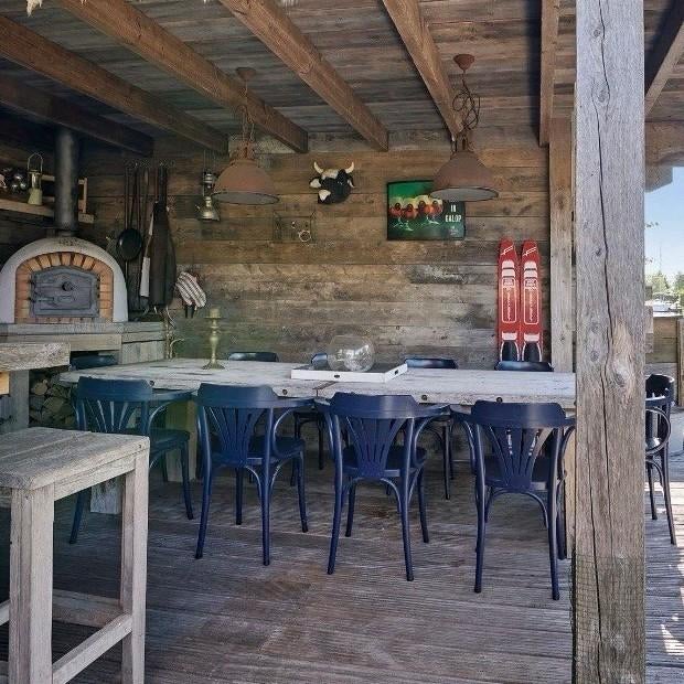 7x Ton Horeca Stoelen - Blauw - Gebruikt, Ophalen, Gebruikt, Blauw, Vijf, Zes of meer stoelen