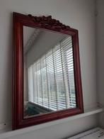Spiegel, rood, hout, Ophalen, Rechthoekig, 50 tot 75 cm, Minder dan 100 cm