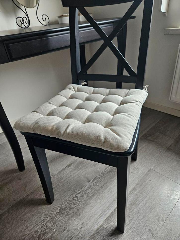 Zwarte eetkamerstoel/bureaustoel Ingolf, Huis en Inrichting, Stoelen, Gebruikt, Eén, Overige materialen, Zwart, Ophalen