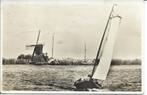 Grouw Grou Pikmeer zeilen zeilsport molen watersport, Verzenden, 1940 tot 1960, Gelopen, Friesland