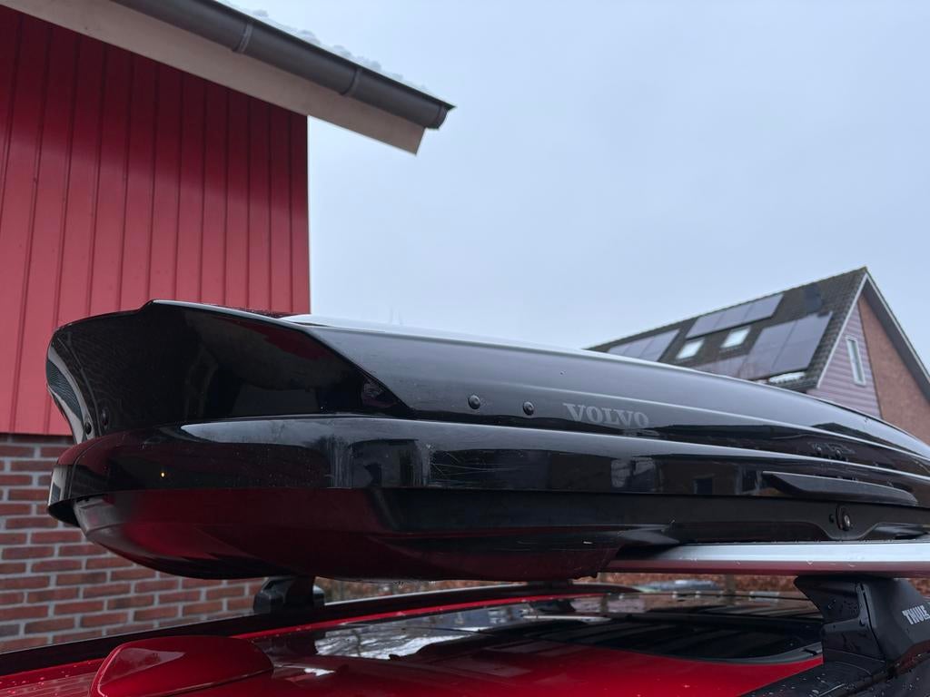 Volvo Space Design 420 dakkoffer + Thule WingBar dakdragers, Auto diversen, Dakkoffers, Ophalen, Zo goed als nieuw