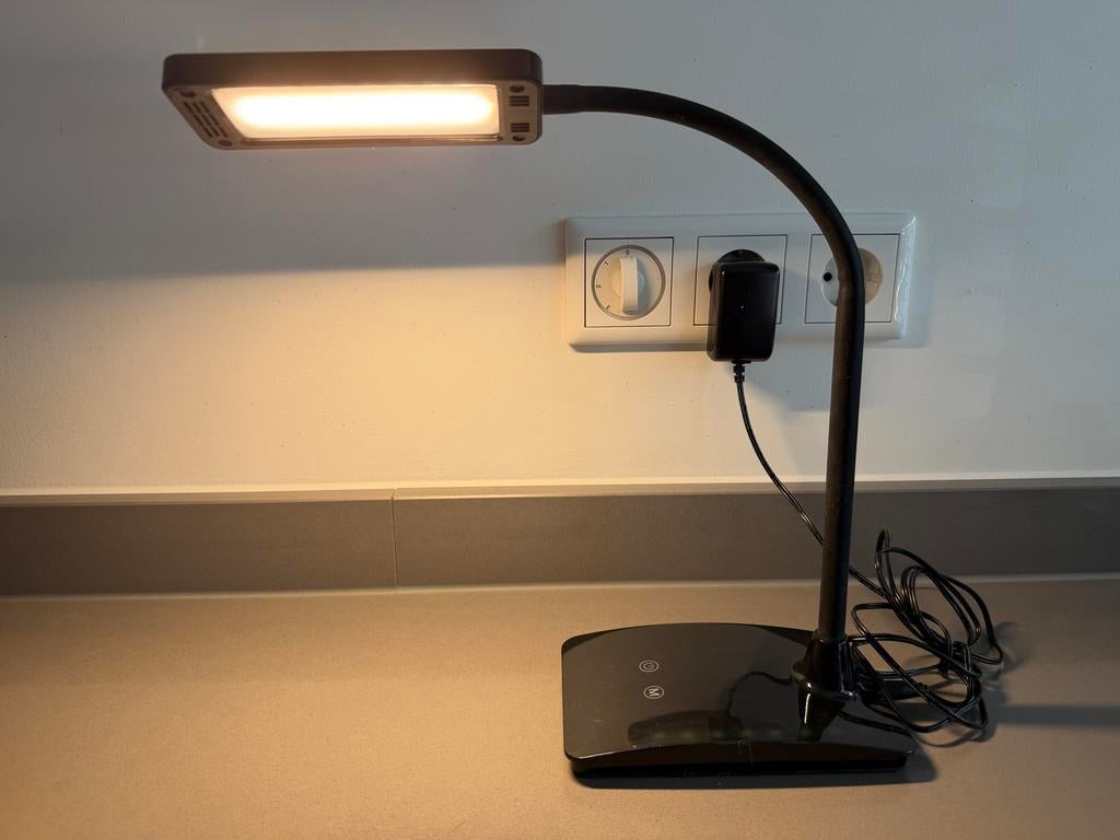 Jakob Maul burolamp 82017 - Flexibele LED bureaulamp, Huis en Inrichting, Lampen | Tafellampen, Kunststof, Gebruikt, 50 tot 75 cm