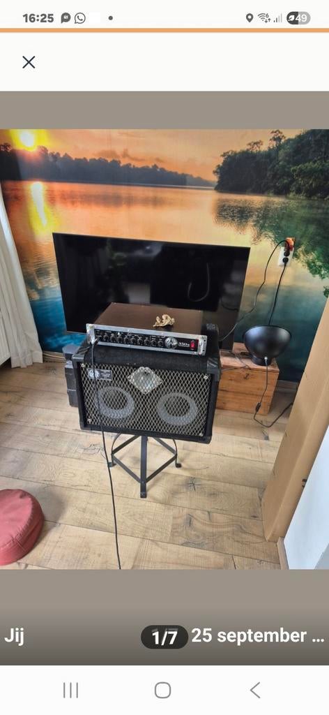 Gallien-Krueger 350s basversterker met 2x10" cabinet, Muziek en Instrumenten, Versterkers | Bas en Gitaar, Ophalen of Verzenden