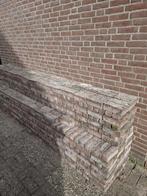 20 m2 waaltjes kleur rood grijs., Ophalen, Gebruikt, Klinkers, 10 m² of meer