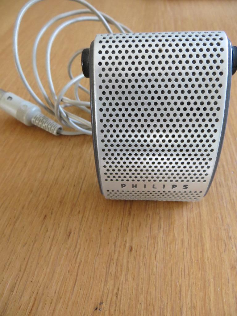 Vintage Philips microfoon, Muziek en Instrumenten, Microfoons, Ophalen of Verzenden, Gebruikt, Overige typen