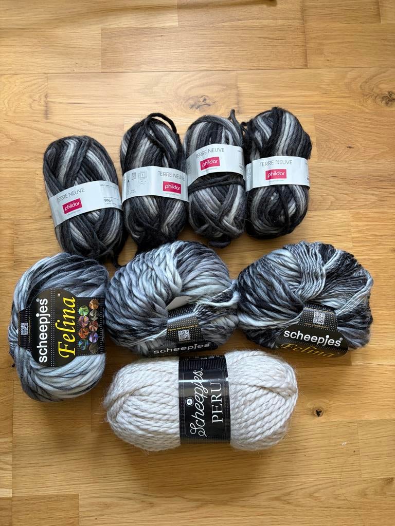 Diverse Wol en Garen Bundel: Phildar Terre Neuve & Scheepjes, Ophalen, Nieuw, Breien of Haken, Wol of Garen
