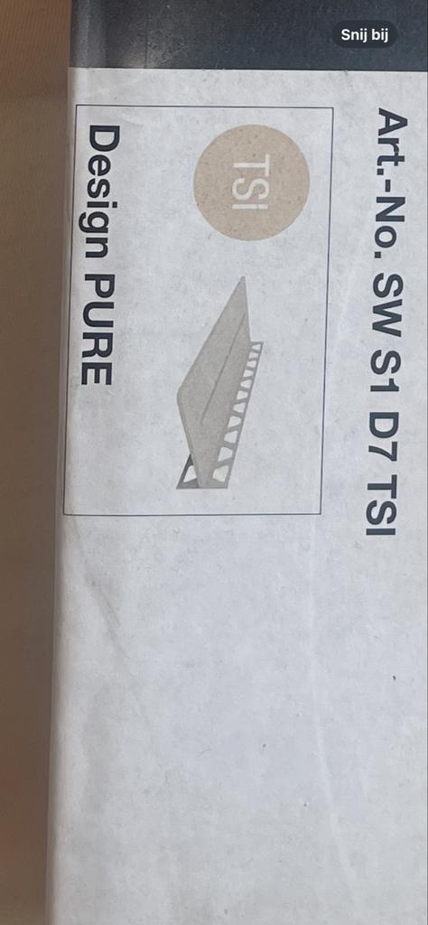 2x Schluter Shelf WS1 inbouw wandplank ivoor 300x115mm, Ophalen, Nieuw