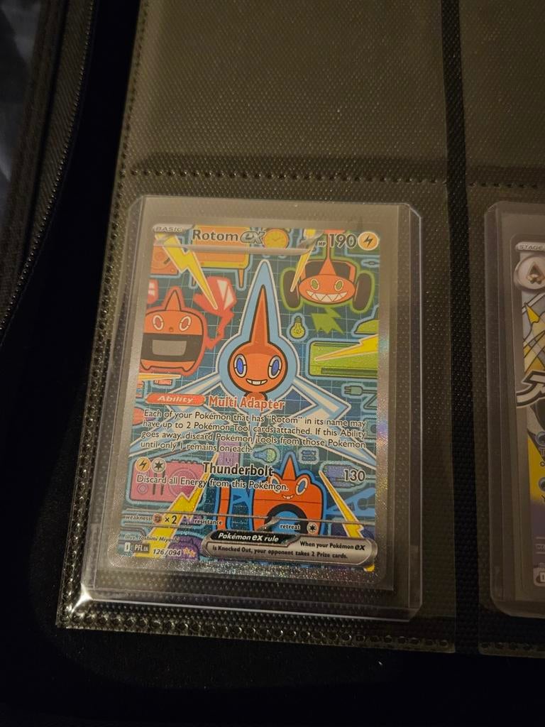 Pokemon Rotom ex 126/094 Phantasmal Flames, Ophalen of Verzenden, Zo goed als nieuw, Losse kaart, Foil