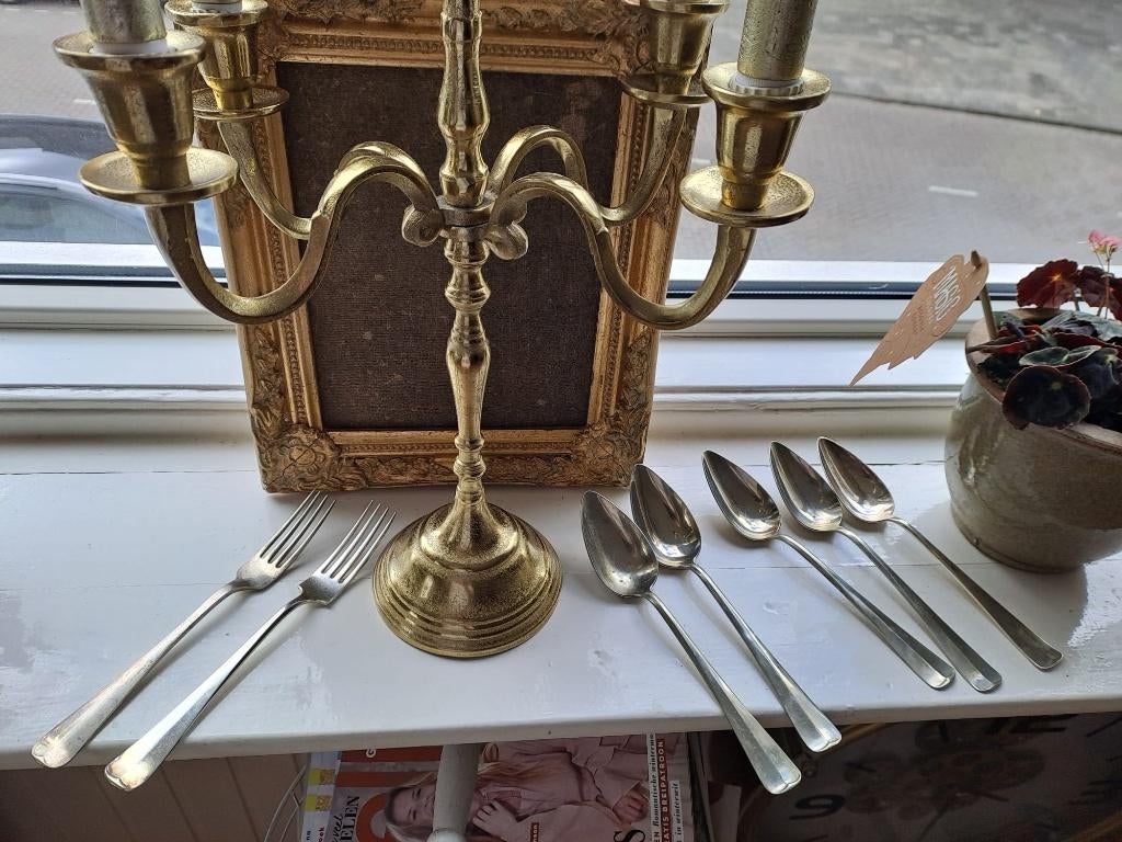 Haags Lofje Verzilverd bestek, Antiek en Kunst, Verzenden