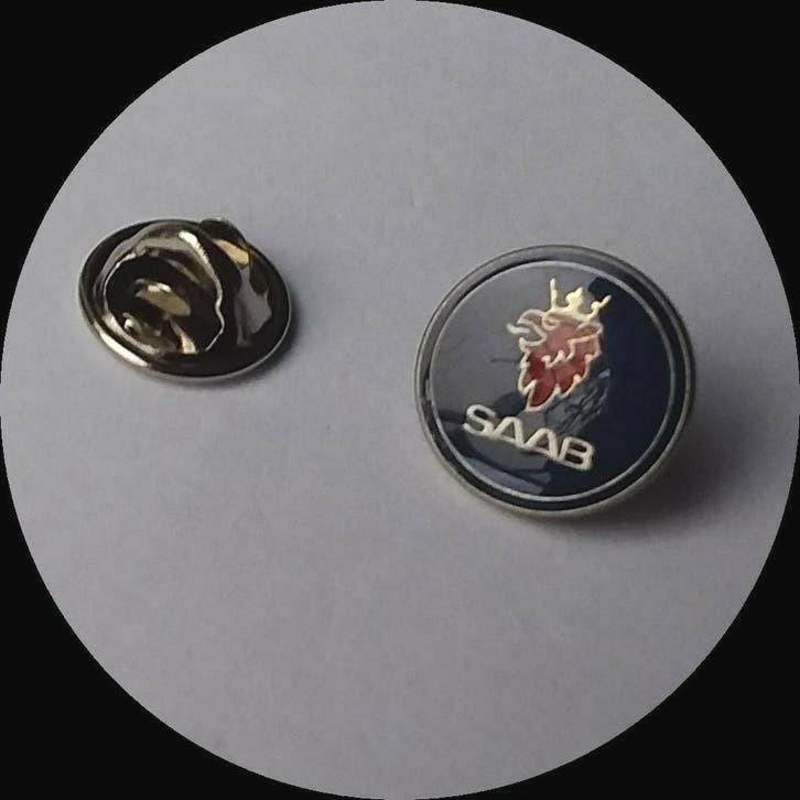 SAAB logo pin, Verzenden, Zo goed als nieuw, Transport, Speldje of Pin