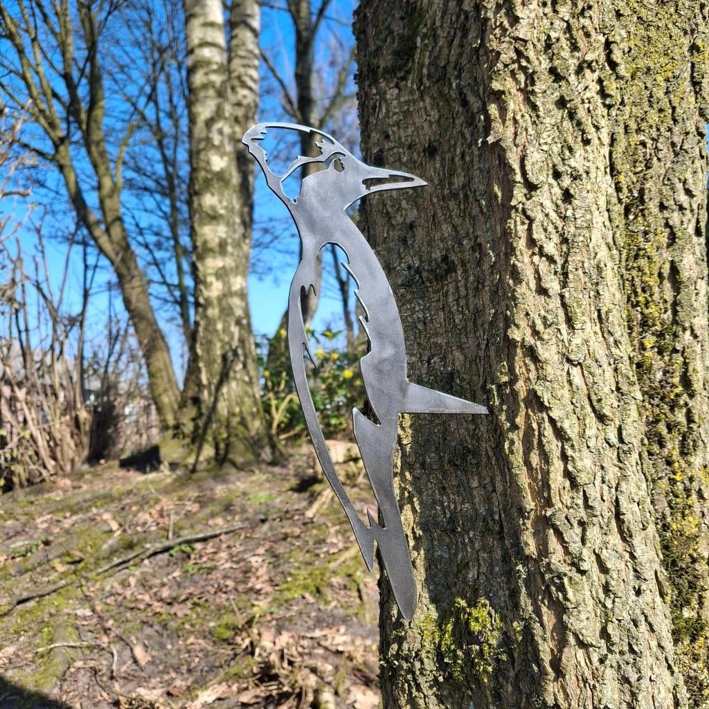 Specht voor in een boom van Cortenstaal, Tuin en Terras, Ophalen of Verzenden, Nieuw