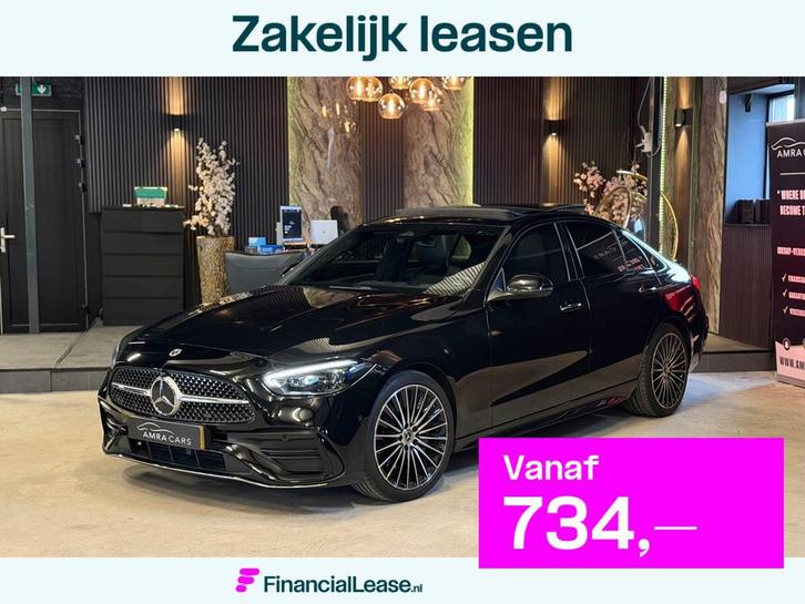 Mercedes-Benz C-klasse 180 AMG Line|C63 PACK|PANO|MEMORY|FUL, Auto's, Mercedes-Benz, Bedrijf, Lease, Financial lease, C-Klasse