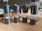 4 antieke verzilverde koffiefilters, Ophalen