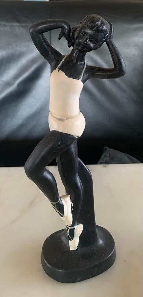 Plateel beeldje  ballet danseresje jaren 50, Antiek en Kunst, Ophalen of Verzenden