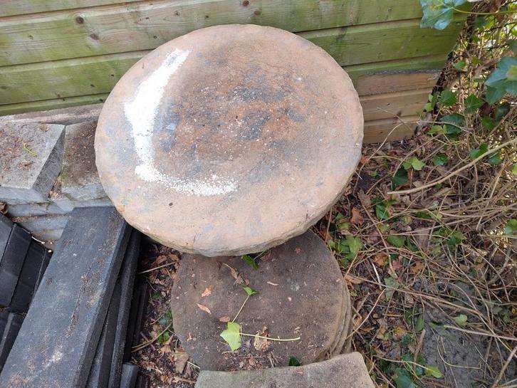 Gratis natuursteen terrastegels en betonklinkers, Tuin en Terras, Tegels en Klinkers, Terrastegels, Natuursteen, Ophalen