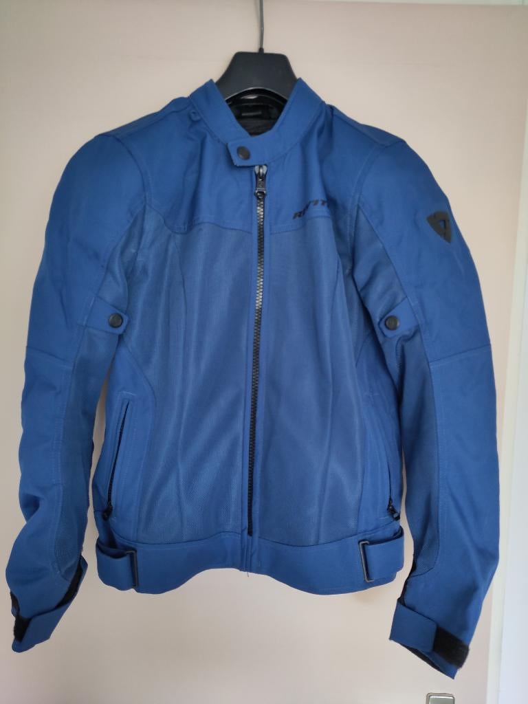 Rev'it dames motorjack FJT2240300 L40 blauw, Motoren, Kleding | Motorkleding, Ophalen, Jas | textiel, Rev'it, Dames