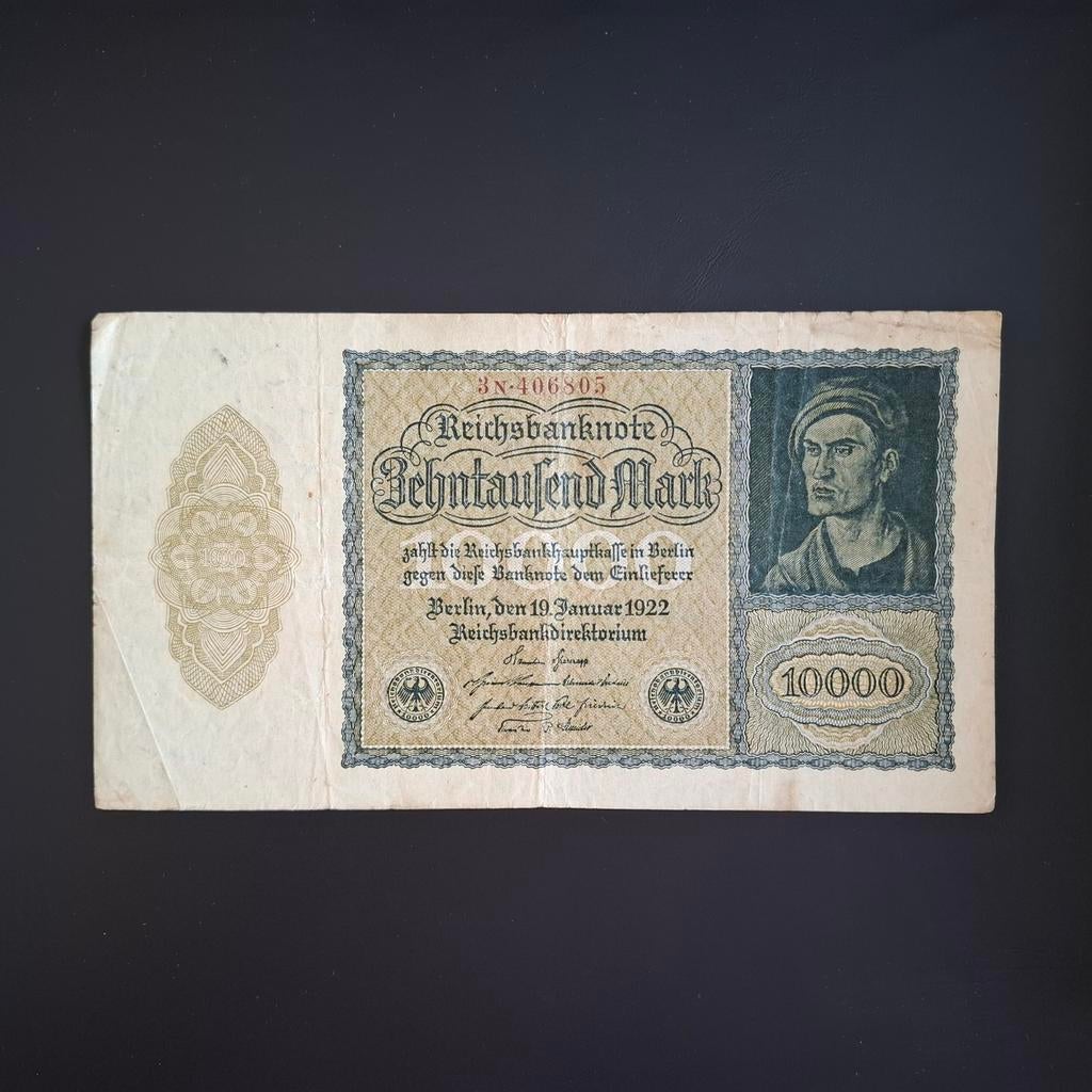 10000 mark Duitsland #061, Postzegels en Munten, Bankbiljetten | Europa | Niet-Eurobiljetten, Verzenden, Duitsland, Los biljet