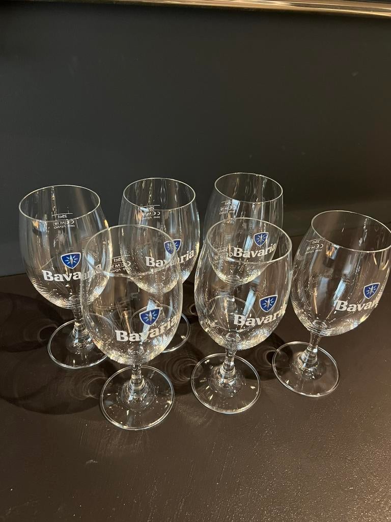 Bavaria glazen op voet, Verzamelen, Ophalen of Verzenden, Zo goed als nieuw, Bierglas