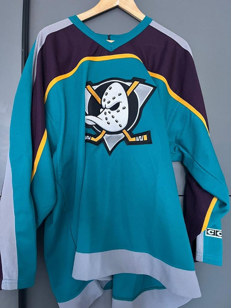 Vintage Mighty Ducks IJshockey Shirt CCM, Ophalen of Verzenden, Gebruikt, Kleding