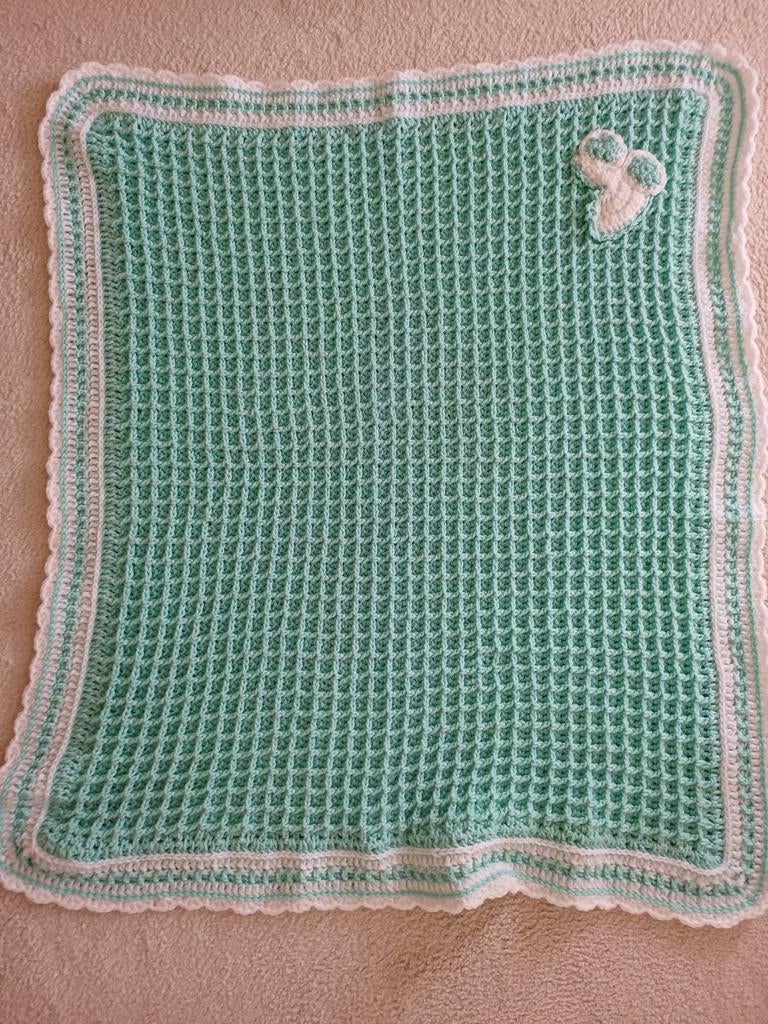 Babydeken gehaakt mintgroen, Ophalen of Verzenden, Nieuw, Draagzak, Overige merken