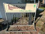 Lindeboom dubbelzijdig fietsenrek biermerk, Verzamelen, Biermerken, Ophalen, Zo goed als nieuw, Reclamebord, Plaat of Schild, Overige merken