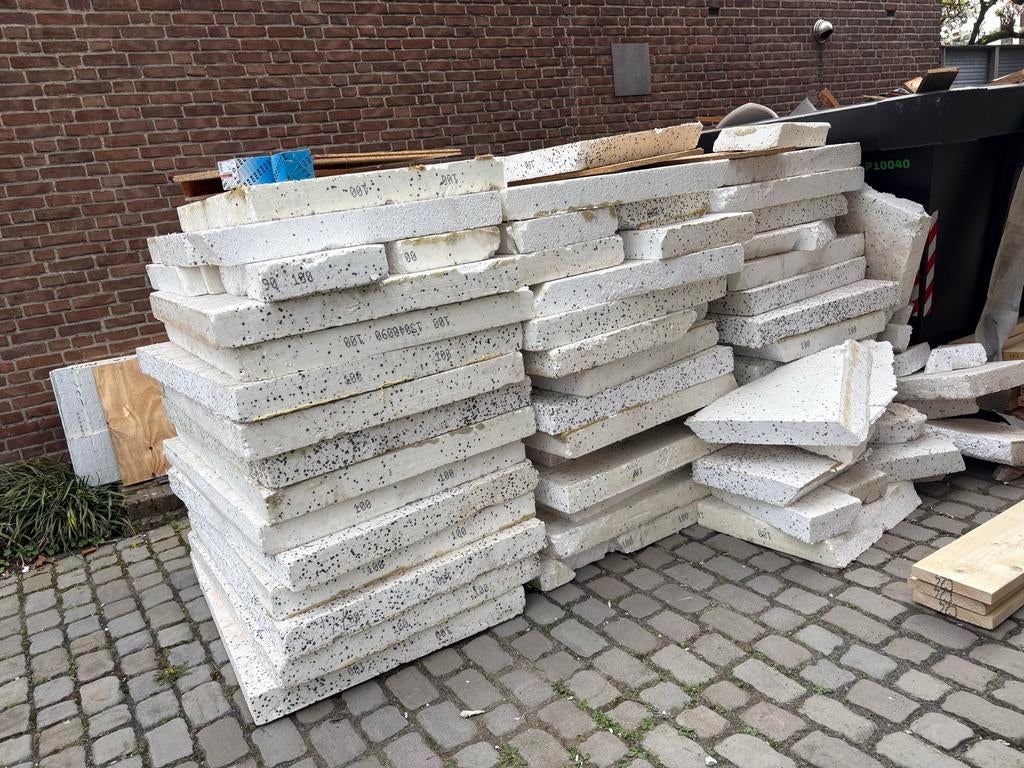 Gratis! EPS/Tempex isolatieplaten 100mm dik, Ophalen, Gebruikt, 15 m² of meer, Vloerisolatie