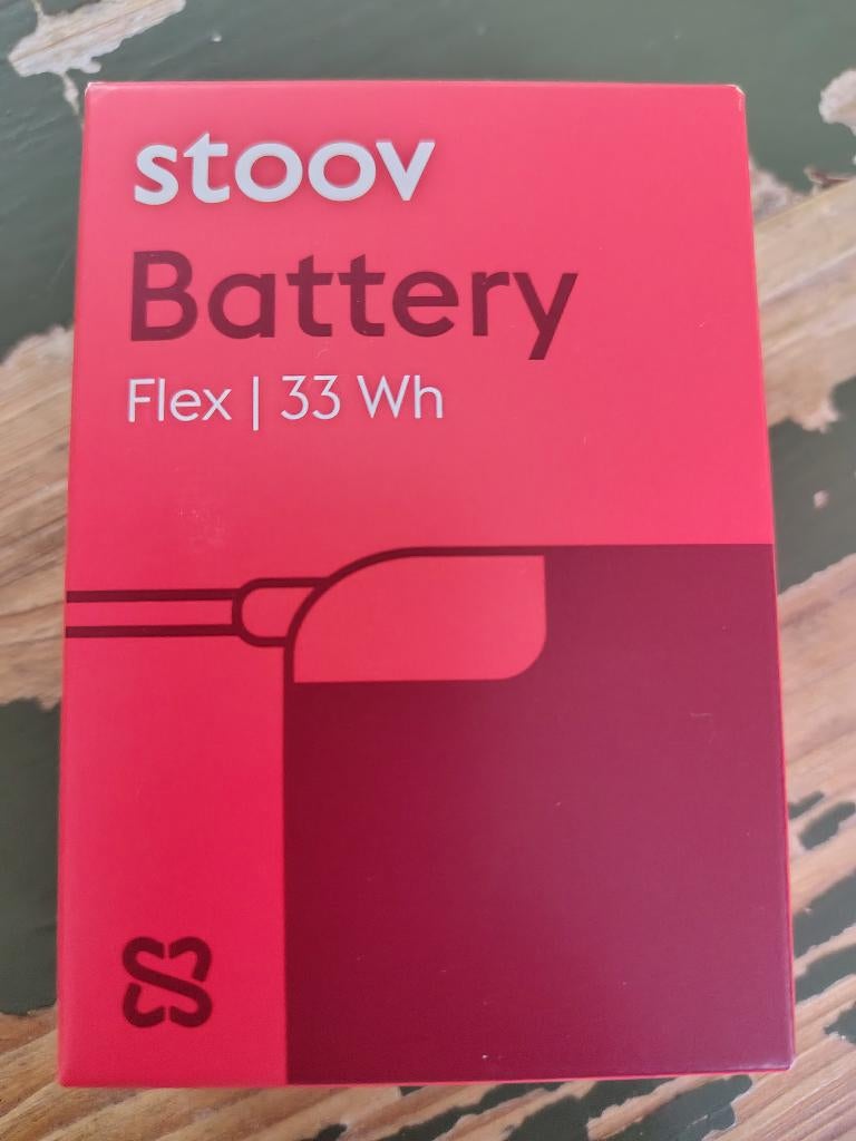 Stoov 3 batterij flex 33 Wh, Ophalen of Verzenden, Nieuw, Rood, Vierkant