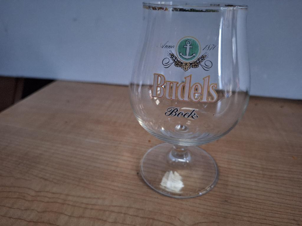 glas budels bier, Verzamelen, Biermerken, Ophalen of Verzenden, Gebruikt, Glas of Glazen, Overige merken