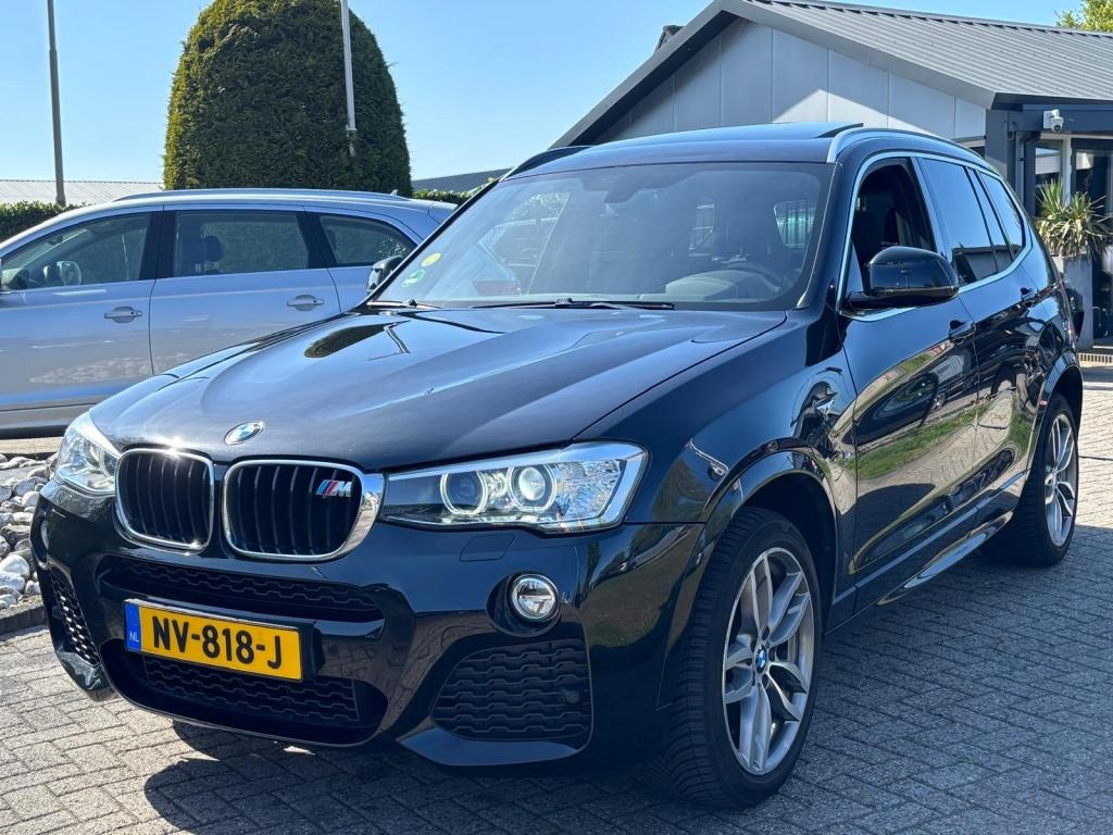 BMW X3 2.0D X-Drive 2016 M-Pakket Pano HUD Zwart Trekhaak, Auto's, BMW, Automaat, Euro 6, 2000 kg, Zwart