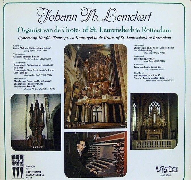 Lemckert -Rondom de Rotterdamse Laurensorgels no.13 vinyl LP, Ophalen, Gebruikt, Overige formaten, Overige typen