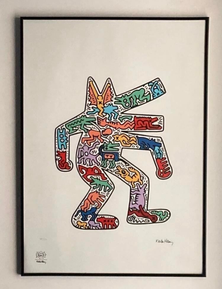 Keith Haring : litho op groot formaat, Antiek en Kunst, Ophalen of Verzenden