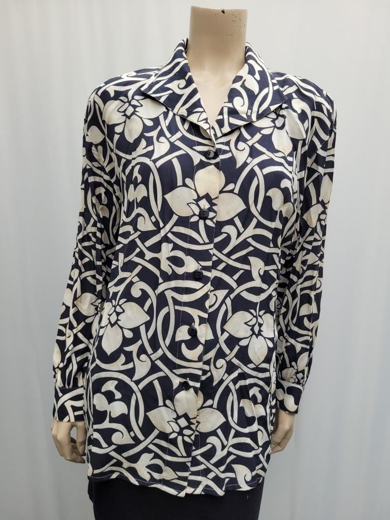 Escada blouse zijde/silk maat 42/XL, Overige kleuren, Maat 42/44 (L), Escada, Ophalen of Verzenden