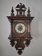 Antieke Duitse vrijslinger Hangklok / Regulator, Ophalen