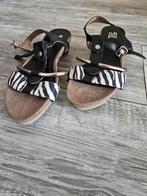@ Pitt Sandalen Maat 37 dierenprint met gesp, Zwart, Zo goed als nieuw, Sandalen of Muiltjes, Ophalen of Verzenden