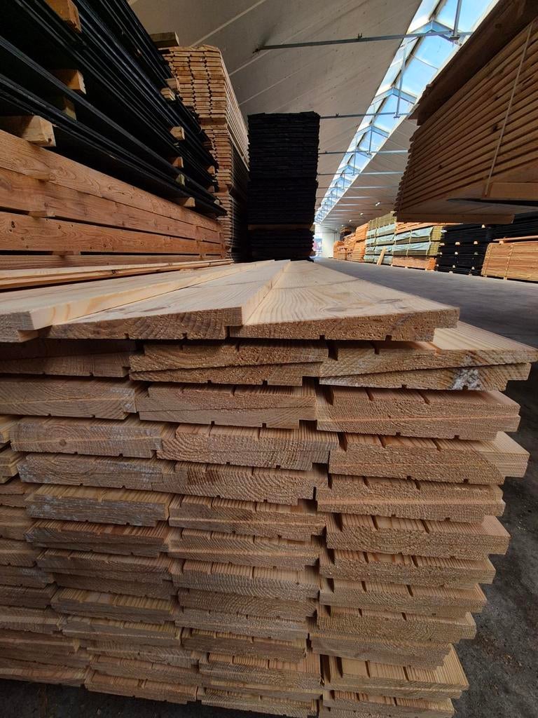 Aanbieding!! Dikke zweeds rabat planken blank €1,89 per mtr, Ophalen of Verzenden, Nieuw
