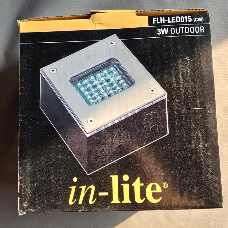 In-Lite FLH-015 LED Tuinverlichting, Tuin en Terras, Buitenverlichting, Nieuw, Vloerlamp, Overige materialen, Minder dan 50 watt