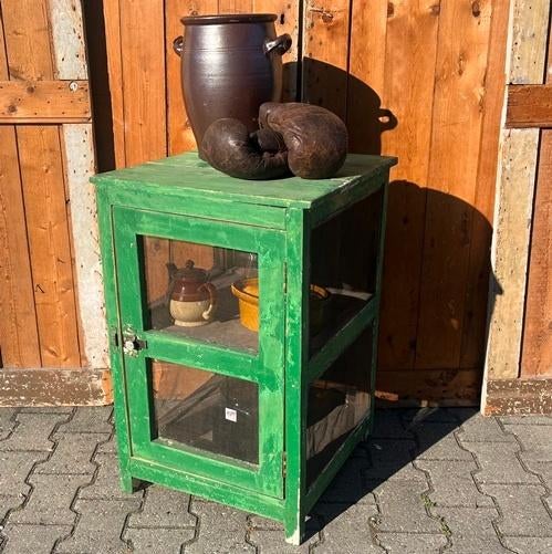 Vliegenkast groen kast voorraad brocante 50 x 50,5 x 76,5 cm, Antiek en Kunst, Ophalen