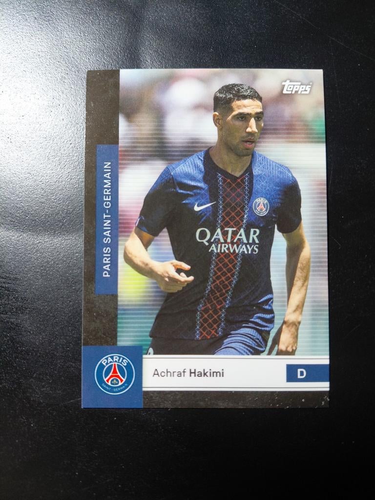 Achraf hakimi (psg) topps, Ophalen of Verzenden, Nieuw, Buitenlandse clubs, Spelerskaart