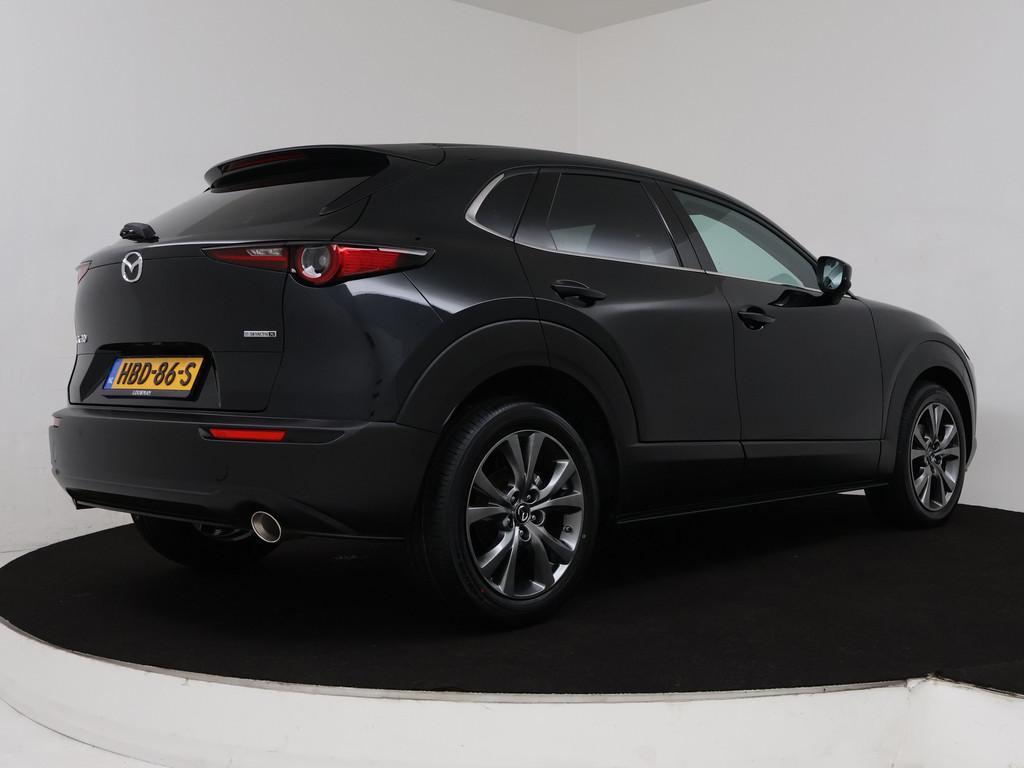 Mazda CX-30 2.0 e-SkyActiv-X M Hybrid Exclusive-line automaa, Auto's, Mazda, Gebruikt, Zwart, Bedrijf, SUV of Terreinwagen