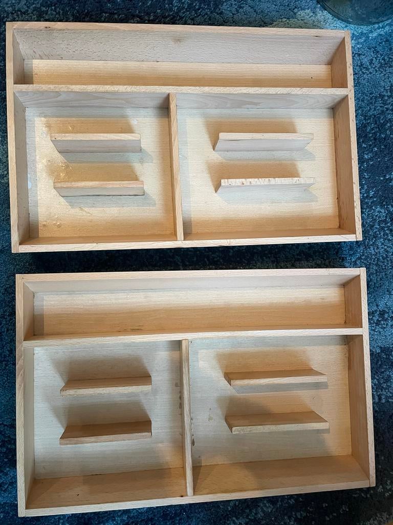 2x Ikea Rationell bestekbak van hout, Huis en Inrichting, Ophalen, Gebruikt