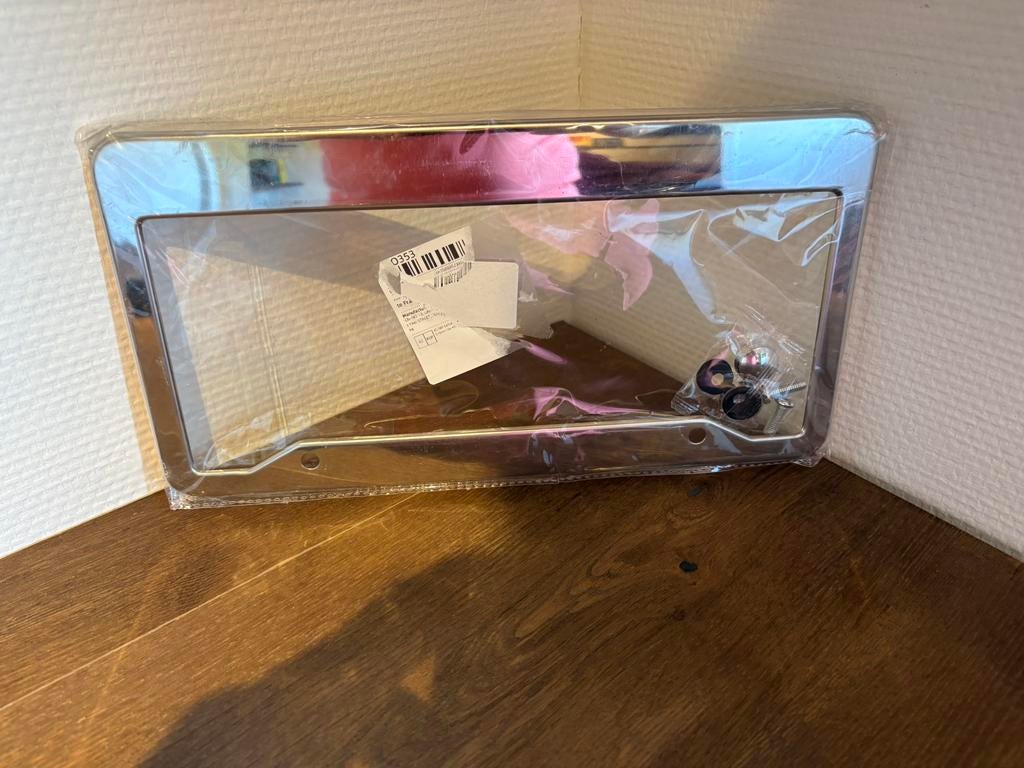 Chrome Amerikaanse kentekenplaat houder, Ophalen of Verzenden, Nieuw