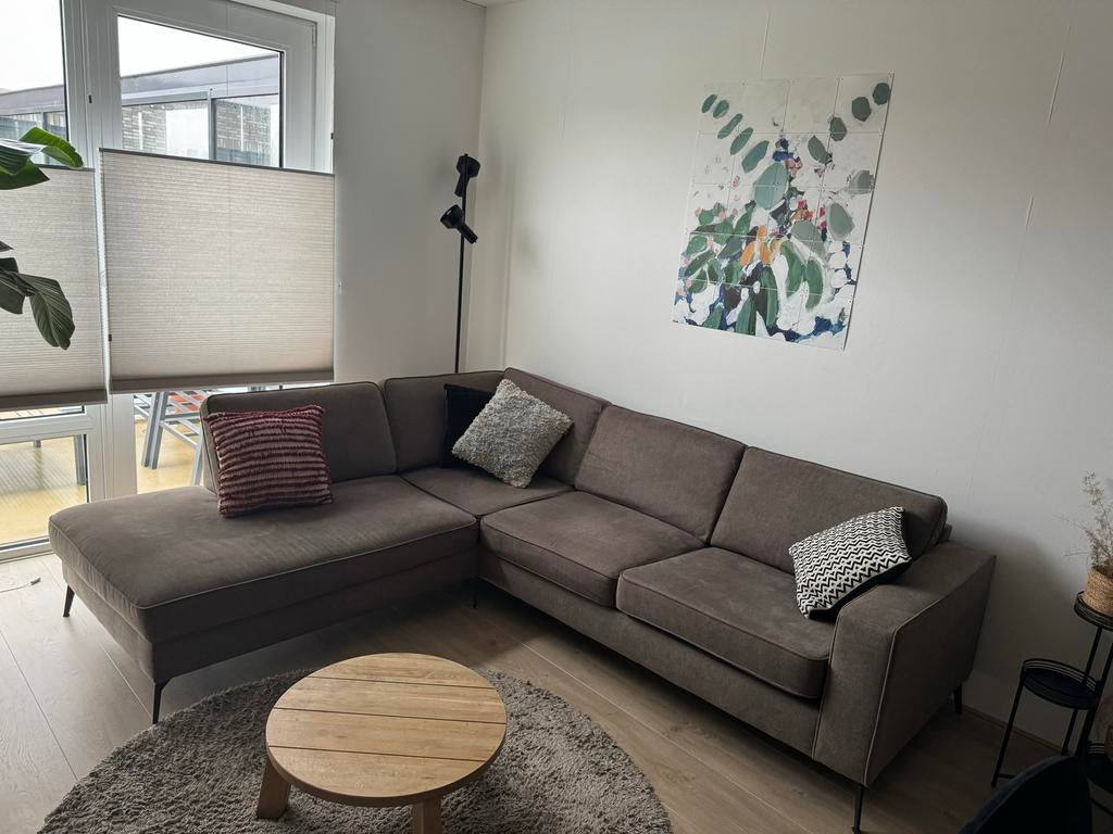 Te koop 2,5-zits bank met eiland, Huis en Inrichting, Ophalen, 250 tot 300 cm, Gebruikt, Hoekbank