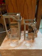 Gusta windlichten set van 2 nieuw in verpakking., Ophalen, 25 tot 50 cm, Nieuw, Metaal