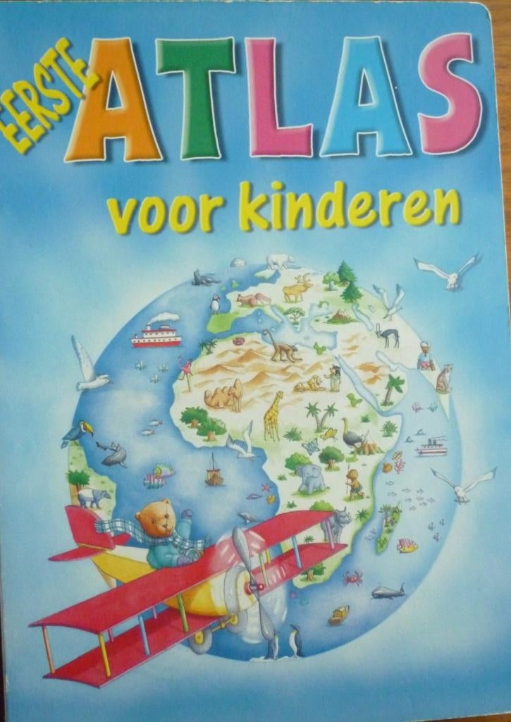 EERSTE ATLAS VOOR KINDEREN, Boeken, Kinderboeken | Jeugd | onder 10 jaar, Ophalen of Verzenden, Zo goed als nieuw, Non-fictie